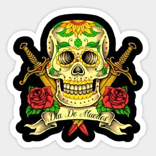 Dia De Muertos Tattoo Sticker